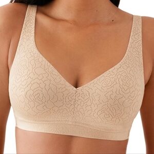 Wacoal Inside Job Unlined Full Coverage Wire Free Bra Sand Nude Tan - Size 44DD